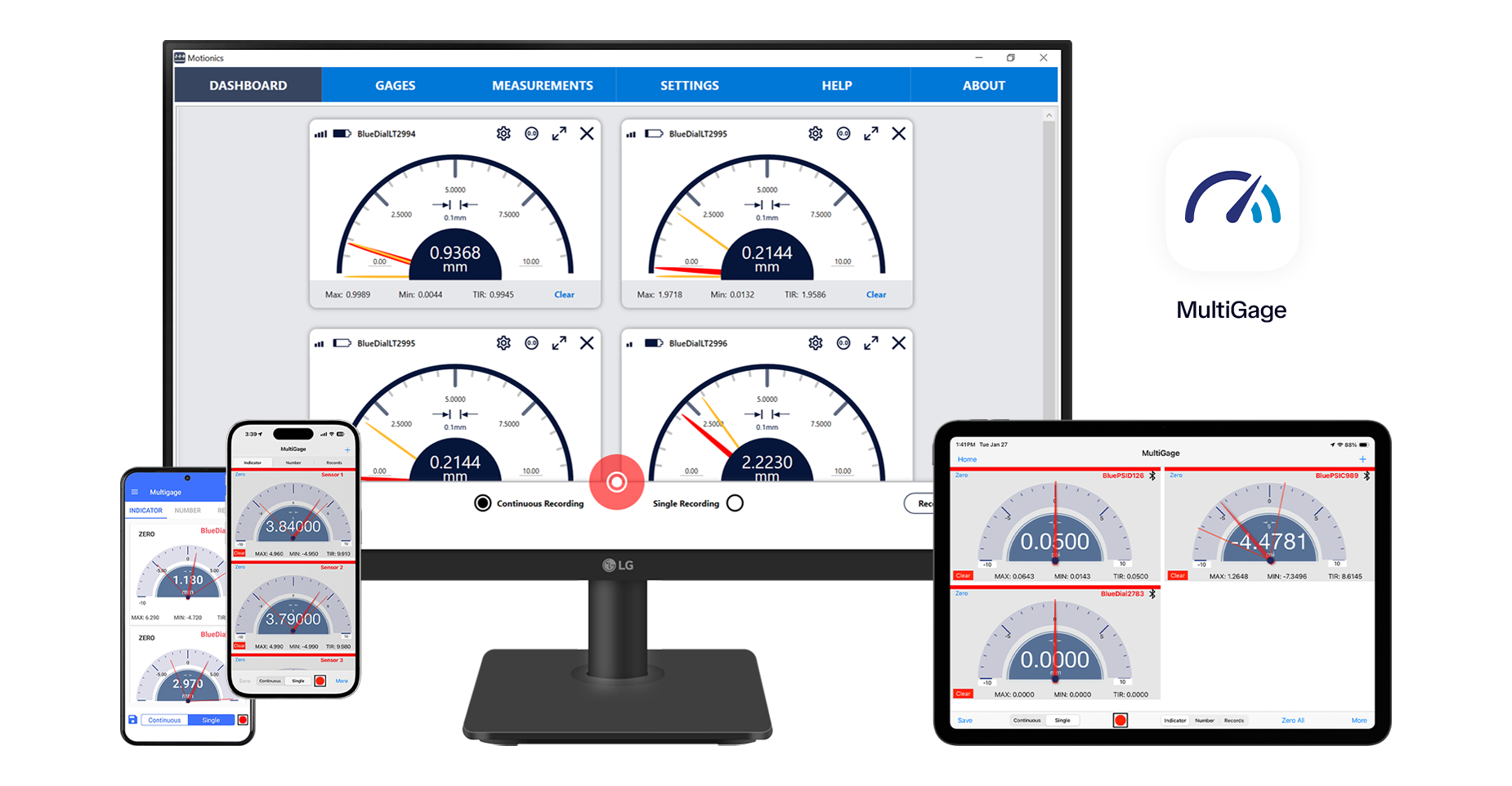 MultiGage device mockup;