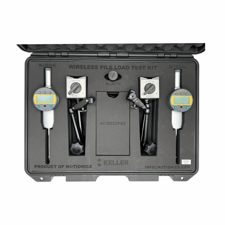 PileSense™ Custom Kit with 2x 2" BlueDial, 2x Magnetic Bases and 1x BluePSI Bluetooth Pressure Sensor [1017]