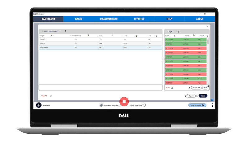 Data export to Excel, TXT, and SPC formats from MultiGage software
