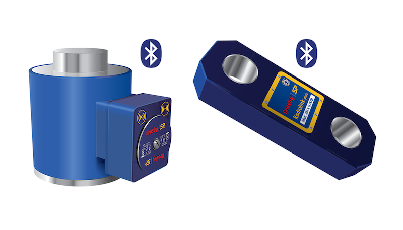 Bluetooth-enabled compression and tension load gauges for PileSense wireless static pile load testing