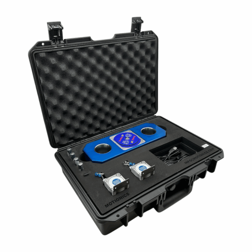 PileSense load and displacement gauge kit in protective case with Bluetooth-enabled sensors