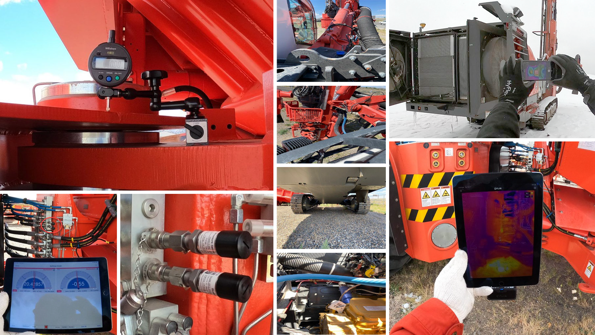 Sandvik SHOT Kit in action showcasing wireless measurement tools and real-time data monitoring on Sandvik machinery