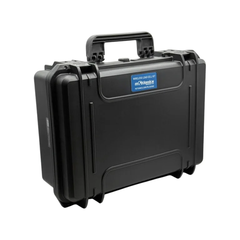 This custom Wireless Load Cell Kit includes 1x Wireless Tension Load Cell, 1x Wireless Compression Load Cell and batteries in a protective carrying case with custom laser-cut foam. #WirelessLoadGauge #PileSense #WirelessMeasurement #CustomApplicationKit [Ref: 1216250417]