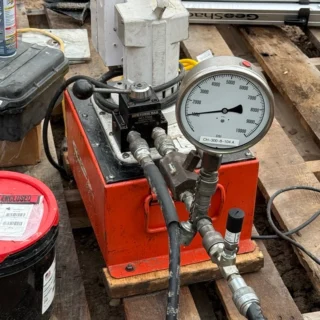 BluePSI is a Bluetooth Pressure Sensor that connects directly to a hydraulic jack’s pressure port using a standard 3/8" Quick Connect Coupler, allowing fast tool free attachment and immediate inline pressure reading. During load tests, the sensor captures real-time hydraulic pressure and MultiGage converts it into applied load based on the jack’s calibration chart, giving you accurate wireless monitoring from a safe distance. This setup replaces analog gauges, reduces human error and streamlines testing by delivering reliable load data directly to your phone, tablet or computer. #BluePSI #WirelessMeasurement #InTheField Ref: [1208251055]