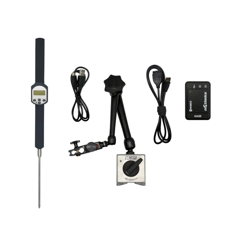 PileSense™: Wireless Load Deflection Test Kit – This PileSense™ Kit includes 4x BlueDialLT Bluetooth Digital Dial Indicators, 4x WiMER1 and 4x MagBases in a protective carrying case with custom laser-cut foam. #PileSense #WirelessMeasurement #CustomApplicationKit [Ref: 1106250238]