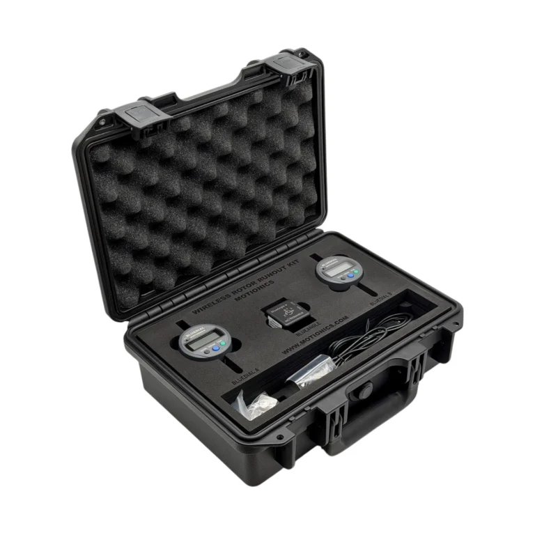 Wireless Rotor Runout Kit – This Wireless Rotor Runout Kit includes 2x BlueDial (BD10-783) Bluetooth Digital Dial Indicator and 1x BlueAngle Bluetooth Angle Sensor. #RotorRunout #WirelessMeasurement #CustomApplicationKit [Ref: 1028250416]