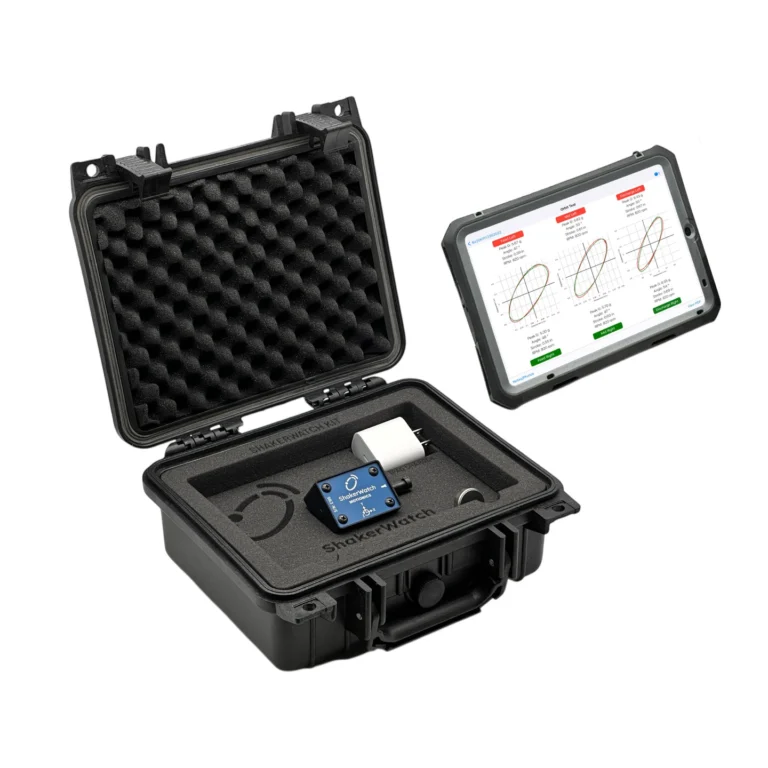 ShakerWatch: Wireless Vibration Analyzer for Shakers – This ShakerWatch Kit comes with 1x ShakerWatch Triaxial Accelerometer, 1x iPad mini and accessories. #ShakerWatch #VibrationAnalysis #CustomApplicationKit [Ref: 1029250317]