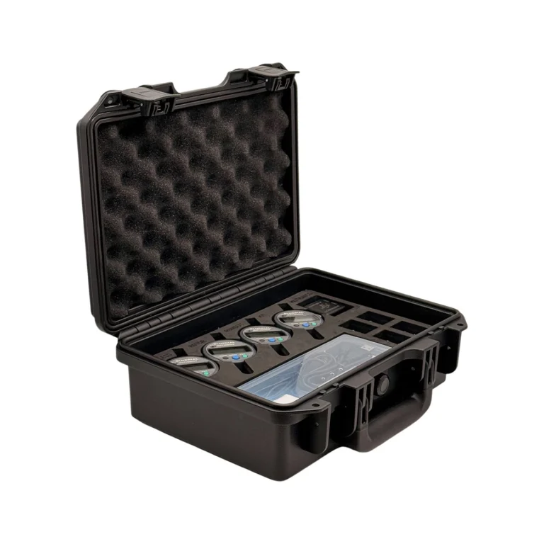 Wireless Rotor Runout Kit – This Wireless Rotor Runout Kit includes 4x BlueDial Bluetooth Digital Dial Indicators, 1x BlueAngle and an iPad plus accessories in a protective carrying case with custom laser-cut foam for transport and storage. #RotorRunout #WirelessMeasurement #CustomApplicationKit [Ref: 1229250935]