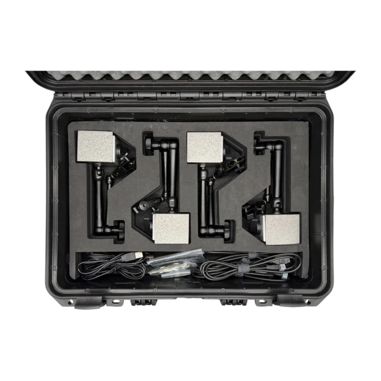 PileSense™: Wireless Load Deflection Test Kit – This PileSense™ Kit includes 4x BlueDialLT Bluetooth Digital Dial Indicators, 4x WiMER1 and 4x MagBases in a protective carrying case with custom laser-cut foam. #PileSense #WirelessMeasurement #CustomApplicationKit [Ref: 1106250238]