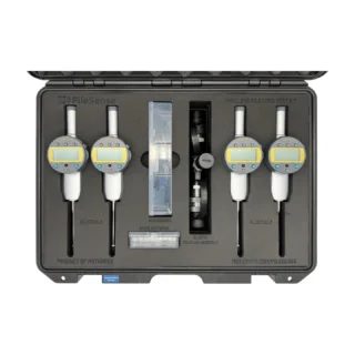 REF: 0424261137 | This custom PileSense wireless load deflection test kit includes 4x BlueDial 2" digital dial indicators, 1x BluePSI Bluetooth pressure sensor and 1x T-Adapter with 38 coupler set. Kit secured in a protective carrying case with custom laser-cut foam.
#PileSense #WirelessMeasurement #CustomApplicationKit