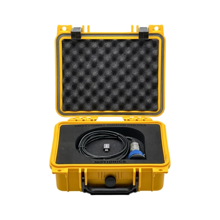 This Single Channel Vibration Analyzer Kit includes an advanced digital accelerometer with USB adapters in a durable protective carrying case. #iPadVibrationAnalyzer #VibrationMeasurement #CustomApplicationKit [Ref: 1203250925]
