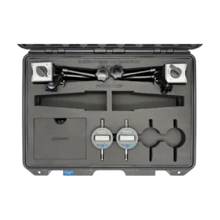 REF: 0429260515 | This BlueDial kit includes 2x BlueDial Bluetooth digital dial indicators and 2x MagBase magnetic bases in a protective carrying case with custom laser-cut foam. This kit also includes additional cutouts for the client's existing dials and bases.
#BlueDial #WirelessMeasurement #CustomApplicationKit