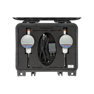 REF: 0427260109 | This custom BlueDial kit includes 2x BlueDial 1" digital dial indicators in a protective carrying case with custom laser-cut foam. #BlueDial #WirelessMeasurement #CustomApplicationKit
