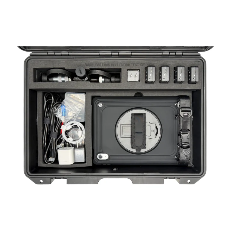 REF: 0507260242 | This PileSense wireless load deflection test kit includes 4x BlueDial Bluetooth digital dial indicators, 4x WiMER wireless transmitters, 1x BluePSI Bluetooth pressure sensor and 1x T-Adapter with 38 Coupling and 1x iPad in a protective carrying case with custom laser-cut foam.
#PileSense #WirelessMeasurement #CustomApplicationKit