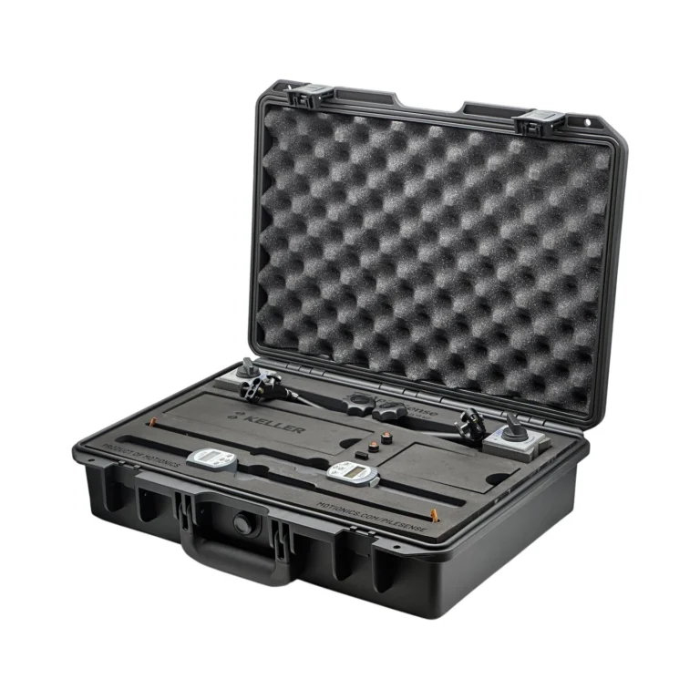 PileSense™ Wireless Load Deflection Test Kit – This PileSense™ kit includes 2x BlueDial Bluetooth Digital Dial Indicators and 2x MagBases with accessories in a protective carrying case with custom laser-cut foam and Keller company branding. #PileSense #WirelessMeasurement #CustomApplicationKit [Ref: 1203251044]