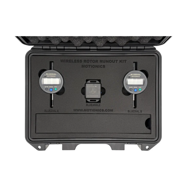 Wireless Rotor Runout Kit – This Wireless Rotor Runout Kit includes 2x BlueDial (BD10-783) Bluetooth Digital Dial Indicator and 1x BlueAngle Bluetooth Angle Sensor. #RotorRunout #WirelessMeasurement #CustomApplicationKit [Ref: 1028250416]