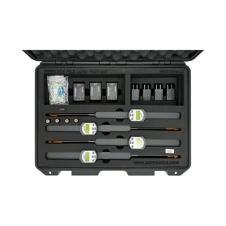 PileSense™: Wireless Load Deflection Test Kit – This PileSense™ custom kit includes 4x BlueDialLT (BDLT-402) Bluetooth Digital Dial Indicators and 4x WiMER1. #PileSense #WirelessMeasurement #CustomApplicationKit [Ref: 1028251014]