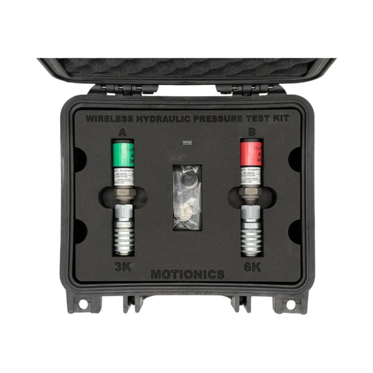 Wireless Hydraulic Pressure Test Kit – This kit includes 2x BluePSI, an EZ Coupling Adapter and magnetic holder in a protective carrying case with laser-cut foam. #WirelessHydraulicTestKit #WirelessMeasurement #CustomApplicationKit [Ref: 1119250206]