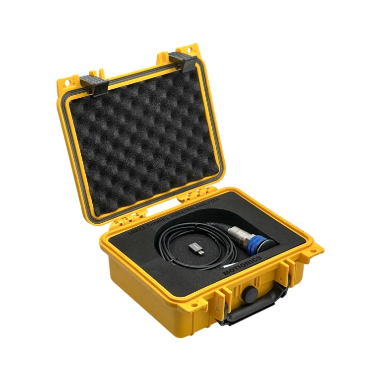 This Single Channel Vibration Analyzer Kit includes an advanced digital accelerometer with USB adapters in a durable protective carrying case. #iPadVibrationAnalyzer #VibrationMeasurement #CustomApplicationKit [Ref: 1203250925]