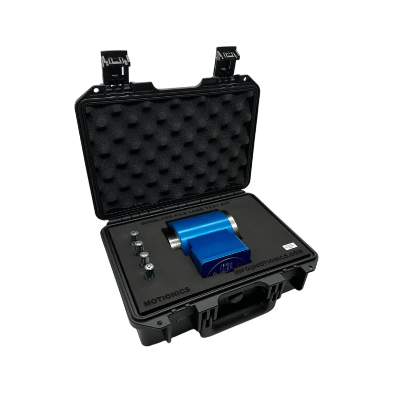 PileSense™: Wireless Load Deflection Test Kit – This PileSense™ custom kit includes 1x Wireless Tension Load Gauge in a protective carrying case with laser-cut foam. #PileSense #WirelessMeasurement #CustomApplicationKit [Ref: 1028251212]