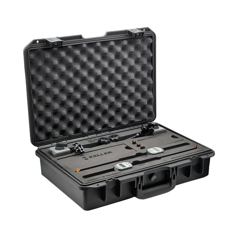 PileSense™ Wireless Load Deflection Test Kit – This PileSense™ kit includes 2x BlueDial Bluetooth Digital Dial Indicators and 2x MagBases with accessories in a protective carrying case with custom laser-cut foam and Keller company branding. #PileSense #WirelessMeasurement #CustomApplicationKit [Ref: 1203251044]