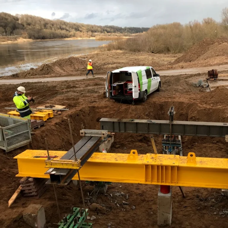 PileSense™: Wireless Static Pile Load Test Kit – PileSense™ is a fully wireless, modular, and customizable solution for performing static pile load tests with more precision and accuracy. The kit includes Bluetooth sensors that connect to our software, enabling real-time wireless monitoring and recording of pile load tests.

Configure your setup by choosing from a selection of wireless gauges and devices, including BlueDial Bluetooth dial indicators, BluePSI pressure sensors, and Bluetooth load gauges.

All PileSense™ sensors sync seamlessly with our easy-to-use PileSense iPad app or MultiGage PC software, delivering synchronized real-time data updates for more accurate analysis.

The PileSense™ system supports multiple dial indicators (up to 6 on iPad, and even more on Windows), making it scalable for anything from small-scale testing to large, multi-point measurements. For remote monitoring, our optional MultiGage Cloud platform allows you to view and share live test data from anywhere in the world. #PileSense #InTheField [Ref: 1026251237]