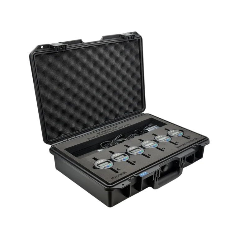 BlueDial Kit: Bluetooth Digital Dial Indicators – This custom BlueDial Kit includes 6x BlueDial Bluetooth Digital Dial Indicators and accessories in a protective carrying case with laser-cut foam. #BlueDial #WirelessMeasurement #CustomApplicationKit [Ref: 1028250218]