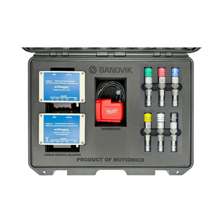 Sandvik Hands Off Testing (SHOT) Kits are fully wireless test and measurement solutions developed by Motionics for Sandvik. #SHOTkit #WirelessMeasurement #CustomApplicationKit [Ref: 1103251229]