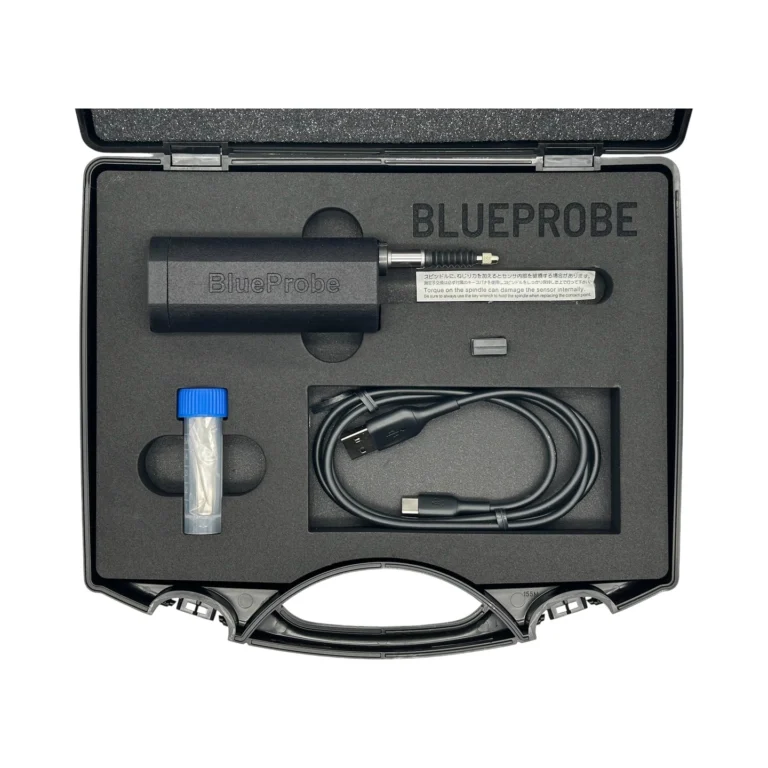 This BlueProbe Bluetooth Probe Deflection Gauge comes with 1x BlueProbe and accessories in a carrying case with custom laser-cut foam. #BlueProbe #WirelessMeasurement #CustomApplicationKit [Ref: 1203251153]