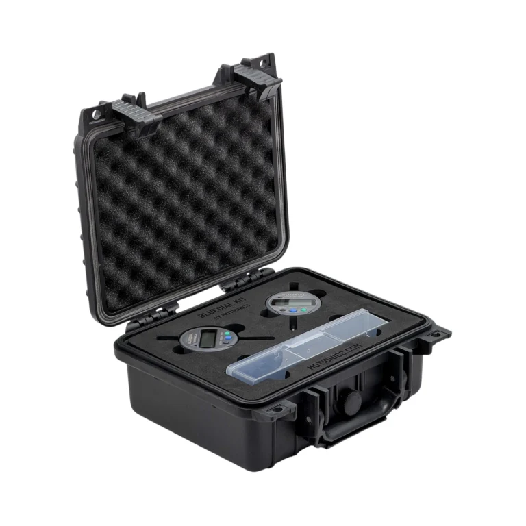 REF: 0717261209 | This custom BlueDial kit includes 2x BlueDial digital dial indicators in a protective carrying case with custom laser-cut foam. #BlueDial #WirelessMeasurement #CustomApplicationKit