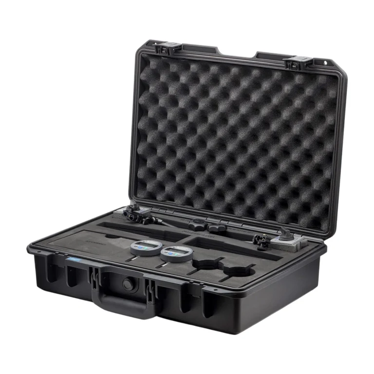 REF: 0429260515 | This BlueDial kit includes 2x BlueDial Bluetooth digital dial indicators and 2x MagBase magnetic bases in a protective carrying case with custom laser-cut foam. This kit also includes additional cutouts for the client's existing dials and bases.
#BlueDial #WirelessMeasurement #CustomApplicationKit