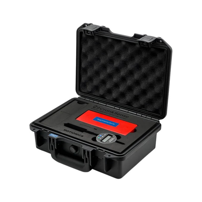 CrankSense: Wireless Crankshaft Deflection Test Kit – This CrankSense kit includes a wireless crankshaft deflection gauge and an extension rod set in a protective carrying case with custom laser-cut foam. #CrankSense #WirelessMeasurement #CustomApplicationKit [Ref: 1202251014]