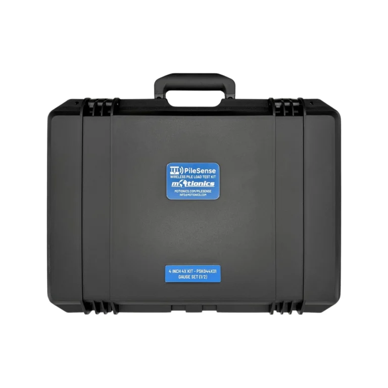 REF: 0428261206 | This PileSense wireless load deflection test kit (1/2) was designed for Keller and includes 4x BlueDial Bluetooth digital dial indicators, 4x WiMER wireless transmitters, 1x BluePSI Bluetooth pressure sensor and 1x T-Adapter with 38 Coupling in a protective carrying case with custom laser-cut foam.
#PileSense #WirelessMeasurement #CustomApplicationKit