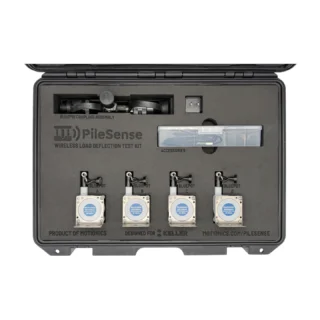 REF: 0403260127 | This PileSense wireless load deflection test kit (2/2) was designed for Keller and includes 4x BluePot Bluetooth String Pots, 1x BluePSI Bluetooth pressure sensor and 1x T-Adapter with 38 Coupling in a protective carrying case with custom laser-cut foam.
#PileSense #WirelessMeasurement #CustomApplicationKit