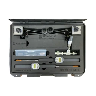 PileSense™: Wireless Load Deflection Test Kit – This PileSense™ standard kit includes 2x BlueDial Bluetooth Digital Dial Indicators, 1x BluePSI Bluetooth Pressure Sensor and 2x MagBases in a protective carrying case with custom laser-cut foam. #PileSense #WirelessMeasurement #CustomApplicationKit [Ref: 0128261138]