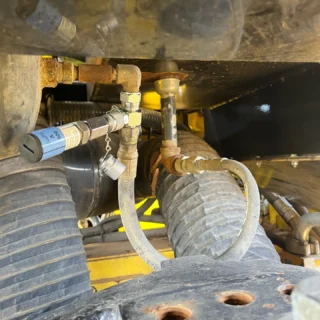 REF: 0402260213 | Photos from Komatsu showing our SiteSense Wireless Inspection Kit deployed in the field with BluePSI Bluetooth Pressure Sensors and GoPro 360º wireless inspection camera view #SiteSense #WirelessInspectionKit #BluePSI #WirelessMeasurement #InTheField