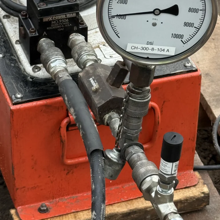 PileSense™ Wireless Load Deflection Test Kit – Keller used this PileSense™ kit which included BluePot Bluetooth String Pots and a BluePSI Bluetooth Pressure Sensor. #PileSense #WirelessMeasurement #InTheField [Ref: 1125251014]