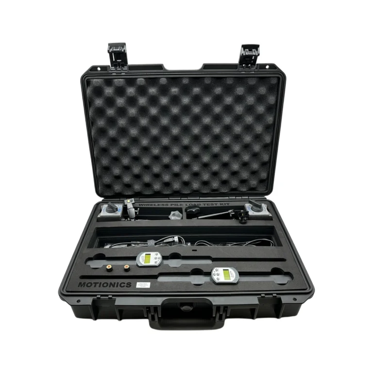 PileSense™ Wireless Load Deflection Test Kit – This PileSense™ Kit includes 2x BlueDial Bluetooth Digital Dial Indicators and 2x MagBases in a protective carrying case with custom laser-cut foam. #PileSense #WirelessMeasurement #CustomApplicationKit [Ref: 1202250950]