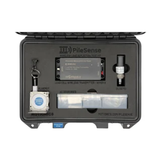 REF: 0415261142 | This custom PileSense wireless load deflection test kit includes and includes 1x BluePot Bluetooth string pot, 1x BluePSI Bluetooth pressure sensor and 1x WiMER9 wireless transmitter for load cells. Kit secured in a protective carrying case with custom laser-cut foam.
#PileSense #WirelessMeasurement #CustomApplicationKit