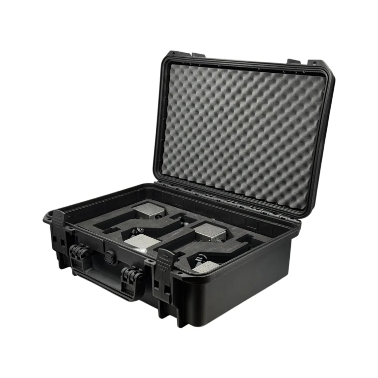 PileSense™: Wireless Load Deflection Test Kit – This PileSense™ Kit includes 4x BlueDialLT Bluetooth Digital Dial Indicators, 4x WiMER1 and 4x MagBases in a protective carrying case with custom laser-cut foam. #PileSense #WirelessMeasurement #CustomApplicationKit [Ref: 1106250238]