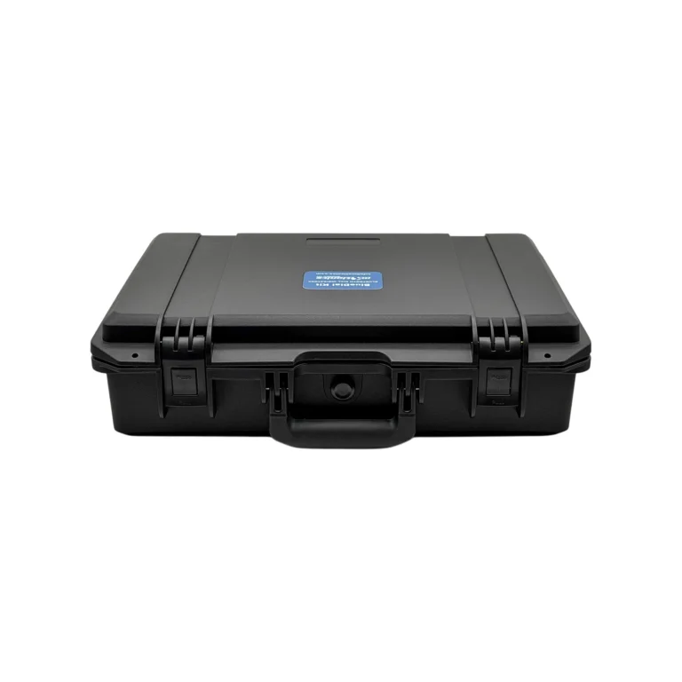 REF: 0618261212 | This custom BlueDial kit includes 2x BlueDial Bluetooth digital dial indicators with a USB hub and 50ft USB extension cable in a protective carrying case with custom laser-cut foam. #BlueDial #WirelessMeasurement #CustomApplicationKit