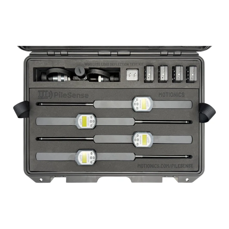 REF: 0507260242 | This PileSense wireless load deflection test kit includes 4x BlueDial Bluetooth digital dial indicators, 4x WiMER wireless transmitters, 1x BluePSI Bluetooth pressure sensor and 1x T-Adapter with 38 Coupling and 1x iPad in a protective carrying case with custom laser-cut foam.
#PileSense #WirelessMeasurement #CustomApplicationKit