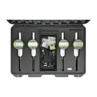 PileSense™ Wireless Load Deflection Test Kit – This PileSense kit includes 4x BlueDial Bluetooth Digital Dial Indicators in a protective carrying case with custom laser-cut foam. #PileSense #WirelessMeasurement #CustomApplicationKit [Ref: 1125251047]