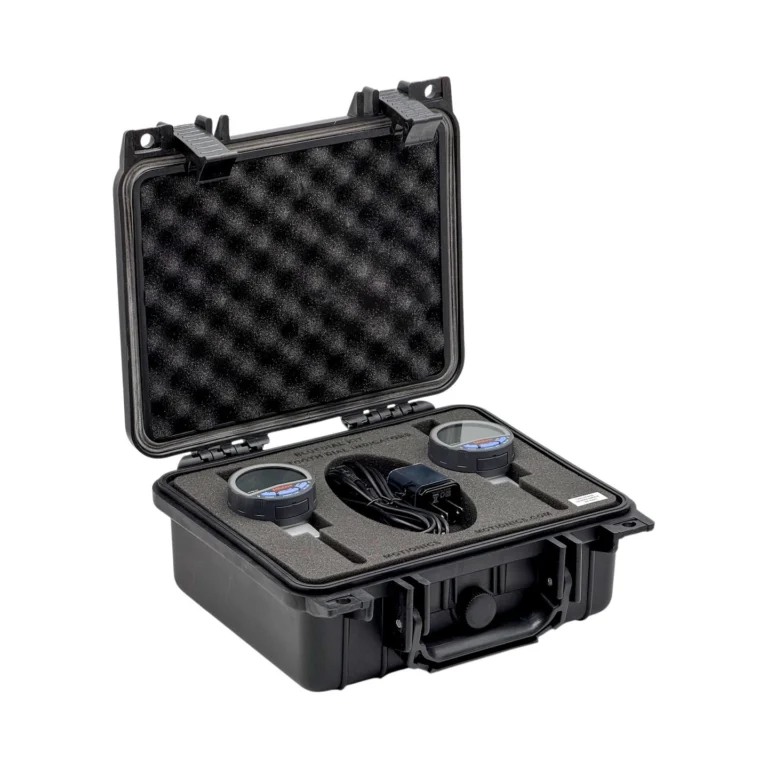 REF: 0427260109 | This custom BlueDial kit includes 2x BlueDial 1" digital dial indicators in a protective carrying case with custom laser-cut foam. #BlueDial #WirelessMeasurement #CustomApplicationKit