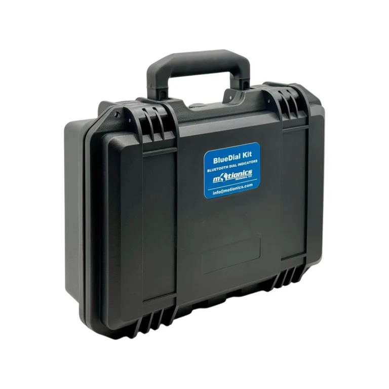 This BlueDial Kit includes 1x BlueDial Bluetooth Digital Dial Indicator and 1x MagBase in a protective carrying case with custom laser-cut foam. #BlueDial #WirelessMeasurement #CustomApplicationKit [Ref: 1125250225]