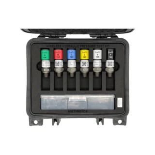 REF: 0402261242 | This custom wireless hydraulics pressure test kit contains 6 x BluePSI 15K in a protective carrying case with custom laser-cut foam.
#WirelessHydraulics #WirelessHydraulicTestKit #BluePSI #WirelessMeasurement #CustomApplicationKit