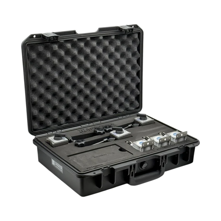 PileSense™ Wireless Load Deflection Test Kit – This PileSense™ custom kit includes 3x BluePot Bluetooth String Pots for deflection measurement and 3x MagBases in a protective carrying case with laser-cut foam. #PileSense #WirelessMeasurement #CustomApplicationKit [Ref: 1216250346]