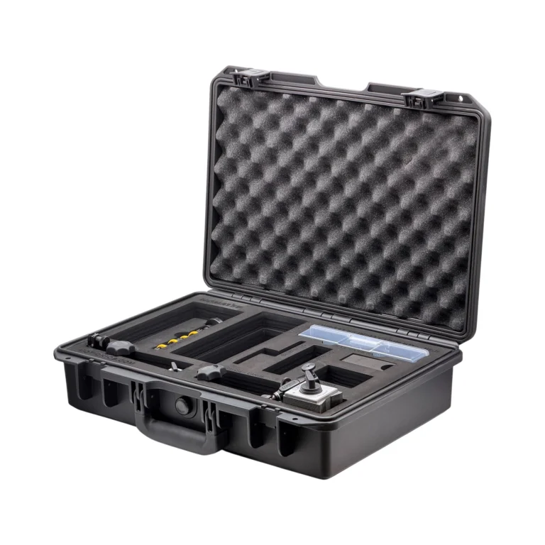 REF: 0603260856 | This custom SiteSense Wireless Inspection Kit (2/2) was created for Komatsu and includes 2x MagBase magnetic bases, 1x FlexBase flexible magnetic base and custom laser-cut foam with cut-outs for additional inspection equipment and fixtures. #WirelessInspectionKit #WirelessMeasurement #CustomApplicationKit