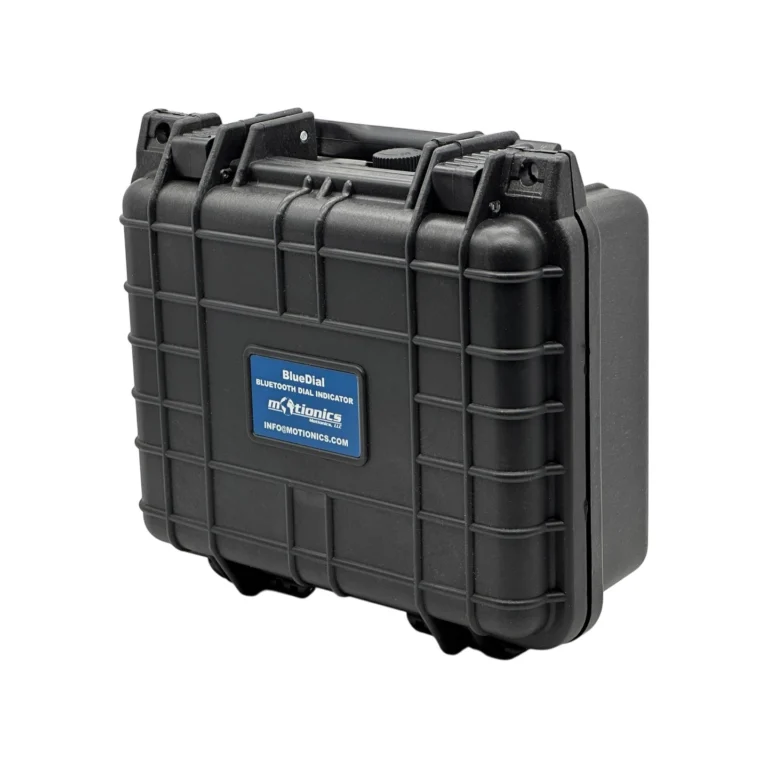 This BlueDial Kit includes 2x BlueDial Bluetooth Digital Dial Indicators and accessories in a protective carrying case with custom laser-cut foam. #BlueDial #WirelessMeasurement #CustomApplicationKit [Ref: 1202251048]