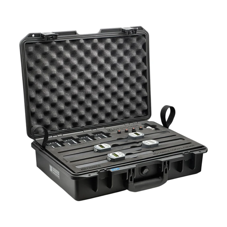 PileSense™: Wireless Load Deflection Test Kit – This PileSense™ Kit includes 4x BlueDial Bluetooth Digital Dial Indicators, 4x WiMER and 1x BluePSI Bluetooth Pressure Sensor an iPad plus accessories in a protective case with custom laser-cut foam. #PileSense #WirelessMeasurement #CustomApplicationKit [Ref: 1203250850]